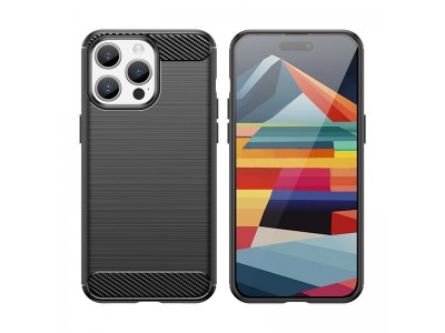 Fiber Armor Defender (�ierna) - Ochrann� kryt (obal) na iPhone 15 Pro Max