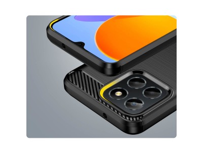 Fiber Armor Defender (�ierny) - Ochrann� kryt (obal) na Honor X8 5G