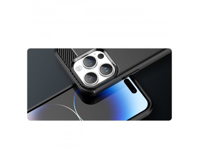 Fiber Armor Defender (�ierny) - Ochrann� kryt (obal) na iPhone 14 Pro Max