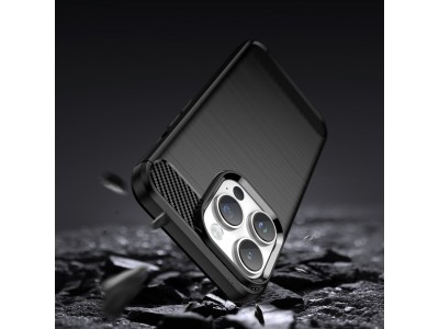Fiber Armor Defender (ierny) - Ochrann kryt (obal) na iPhone 14 Pro