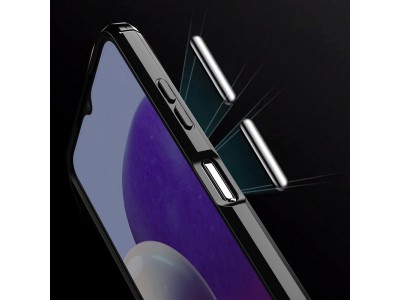 Fiber Armor Defender (ierny) - Ochrann kryt (obal) na Samsung Galaxy A22 5G