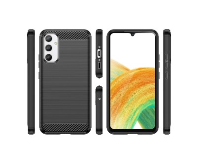 Fiber Armor Defender (�ierny) - Ochrann� kryt (obal) na Samsung Galaxy A34 5G
