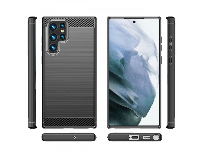 Fiber Armor Defender (�ierny) - Ochrann� kryt (obal) na Samsung Galaxy S23 Ultra