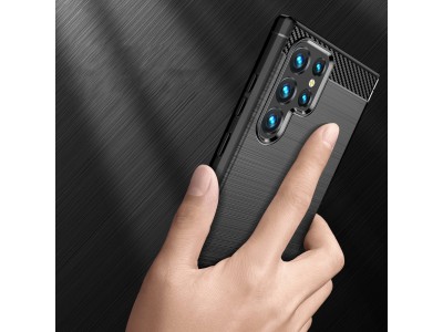 Fiber Armor Defender (�ierny) - Ochrann� kryt (obal) na Samsung Galaxy S23 Ultra