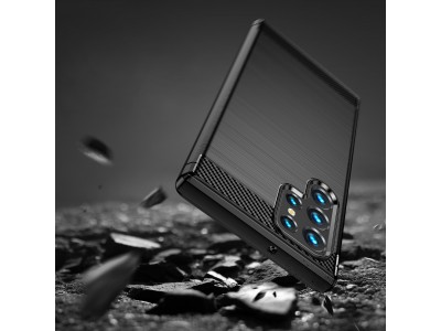 Fiber Armor Defender (�ierny) - Ochrann� kryt (obal) na Samsung Galaxy S23 Ultra