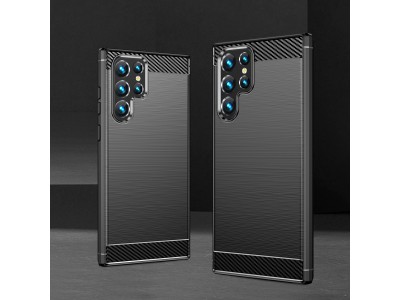 Fiber Armor Defender (�ierny) - Ochrann� kryt (obal) na Samsung Galaxy S23 Ultra