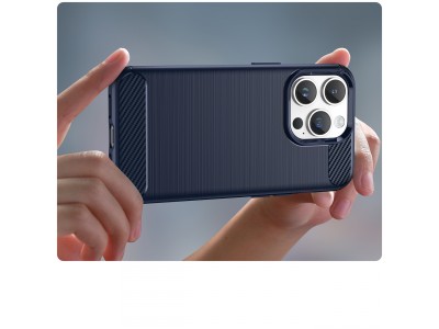 Fiber Armor Defender (modr�) - Ochrann� kryt (obal) na iPhone 14 Pro