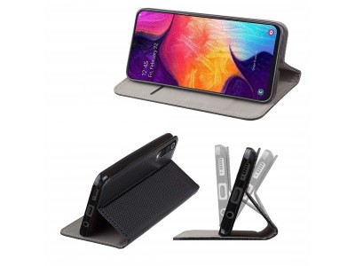 Fiber Folio Stand Black (�ierna) - Flip puzdro na Realme 8 / 8 Pro