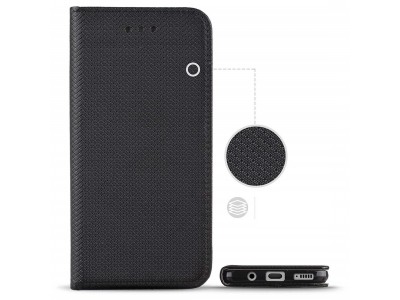 Fiber Folio Stand Black (�ierna) - Flip puzdro na Realme 8 / 8 Pro