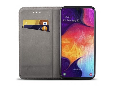 Fiber Folio Stand Black (�ierna) - Flip puzdro na Realme 8 / 8 Pro
