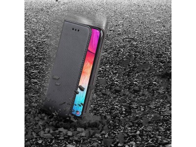 Fiber Folio Stand Black (�ierna) - Flip puzdro na Realme 8 / 8 Pro