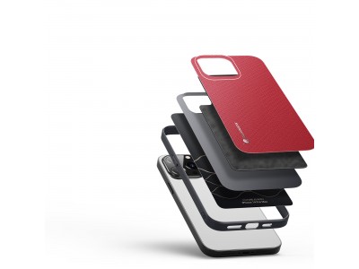 Fino Nylon Shield (erven) - Ochrann kryt (obal) pre iPhone 14 Pro Max