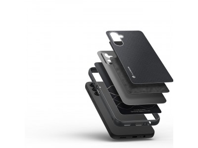 Fino Nylon Shield (ierny) - Ochrann kryt (obal) pre Samsung Galaxy A14 5G