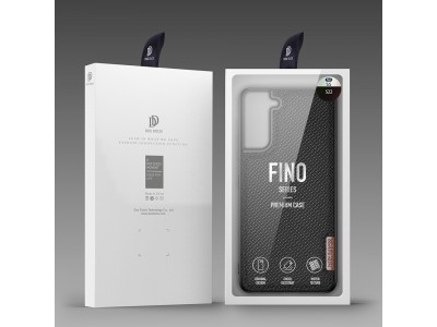 Fino Nylon Shield (ierny) - Ochrann kryt (obal) pre Samsung Galaxy S22