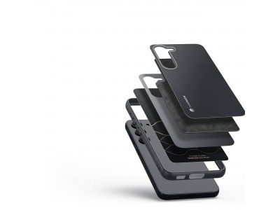 Fino Nylon Shield (ierny) - Ochrann kryt (obal) pre Samsung Galaxy S23+