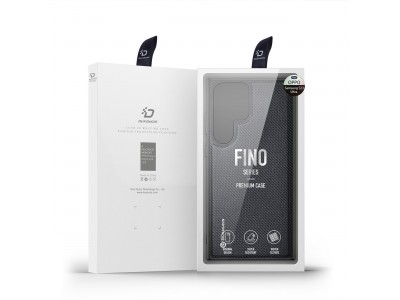 Fino Nylon Shield (ierny) - Ochrann kryt (obal) pre Samsung Galaxy S23 Ultra
