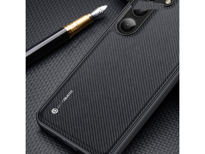 Fino Nylon Shield (ierny) - Ochrann kryt (obal) pre Samsung Galaxy S23 Ultra