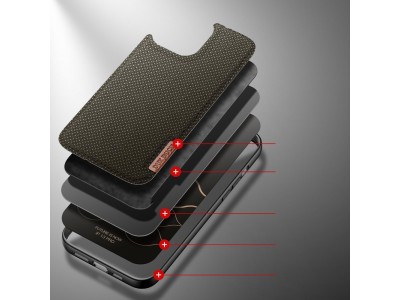 Fino Nylon Shield (zelen�) - Ochrann� kryt (obal) pre iPhone 13 Pro
