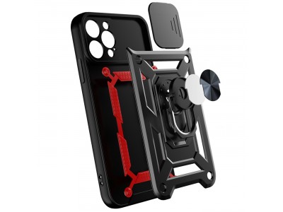 Fusion Ring Camshield II  Ochrann kryt s ochranou kamery pre iPhone 13 (ierny)