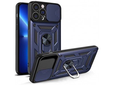 Fusion Ring Camshield II – Ochranný kryt s ochranou kamery pro iPhone 13 Pro (modrý)