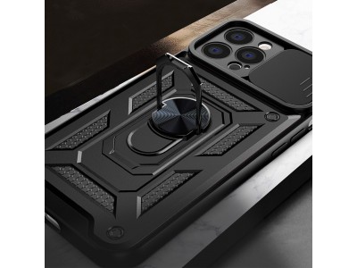 Fusion Ring Camshield II  Ochrann kryt s ochranou kamery pre iPhone 13 Pro (modr)