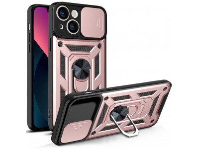 Fusion Ring Camshield II – Ochranný kryt s ochranou kamery pre iPhone 13 (ružový)