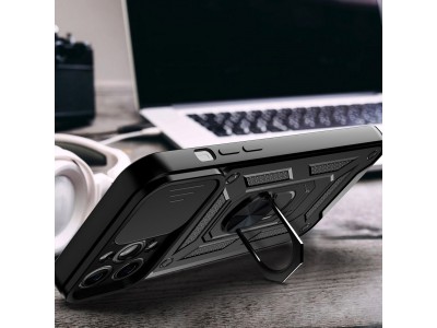 Fusion Ring Camshield II � Ochrann� kryt s ochranou kamery pre iPhone 14 Pro (modr�)