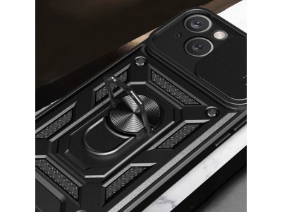 Fusion Ring Camshield II  Ochrann kryt s ochranou kamery pre iPhone 15 Plus (modr)