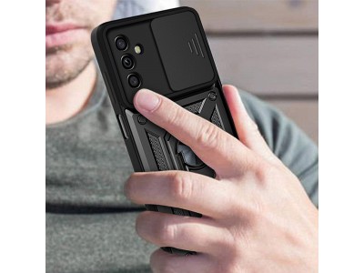 Fusion Ring Camshield II � Ochrann� kryt s ochranou kamery pre Samsung Galaxy A13 5G (modr�)