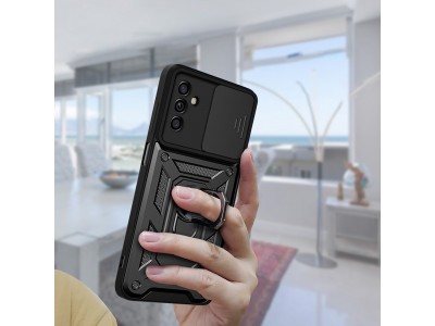 Fusion Ring Camshield II � Ochrann� kryt s ochranou kamery pre Samsung Galaxy A13 5G (modr�)