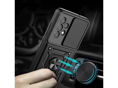 Fusion Ring Camshield II � Ochrann� kryt s ochranou kamery pre Samsung Galaxy A33 5G (modr�)