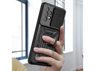 Fusion Ring Camshield II � Ochrann� kryt s ochranou kamery pre Samsung Galaxy A33 5G (modr�)