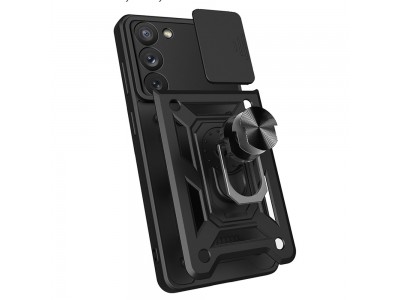 Fusion Ring Camshield II � Ochrann� kryt s ochranou kamery pre Samsung Galaxy A34 5G (�ierny)