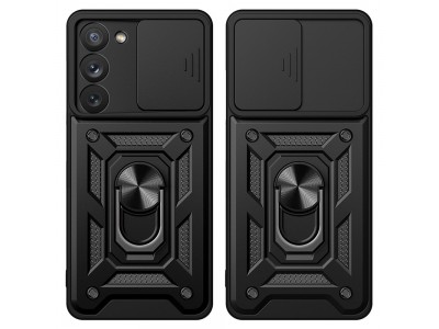 Fusion Ring Camshield II � Ochrann� kryt s ochranou kamery pre Samsung Galaxy A34 5G (�ierny)