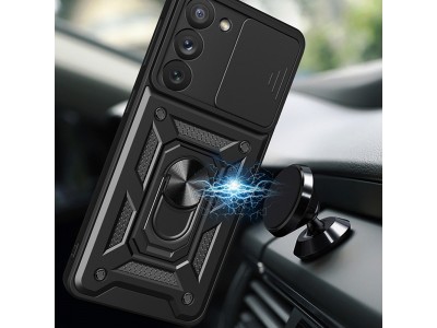 Fusion Ring Camshield II � Ochrann� kryt s ochranou kamery pre Samsung Galaxy A34 5G (modr�)