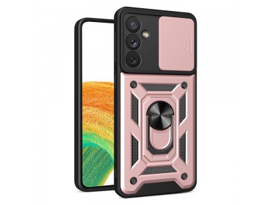 Fusion Ring Camshield II – Ochranný kryt s ochranou kamery pre Samsung Galaxy A34 5G (ružový)