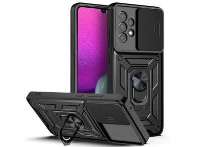 Fusion Ring Camshield II  Ochrann kryt s ochranou kamery pre Samsung Galaxy A53 5G (ierny)