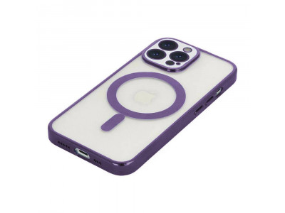 Glitter MagSafe Ultra Clear (Purple) � Ochrann� kryt (obal) s podporoou MagSafe pre Apple iPhone 12 Pro