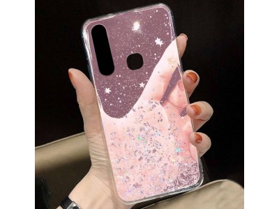Glue Glitter Case  Ochrann kryt s farebnmi glitrami pre Samsung Galaxy S23+ (ruov)