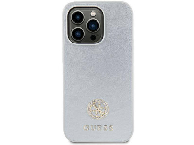 Guess Fashion Cover  Luxusn ochrann kryt pre APPLE IPHONE 15 PLUS Strass (GUHCP15MPS4DGPS) silver (strieborn)