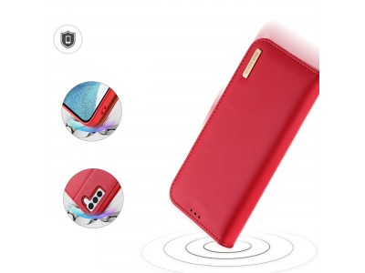 Hivo Leather Case (�erven�) � Luxusn� ochrann� puzdro z pravej ko�e pre Samsung Galaxy S23+