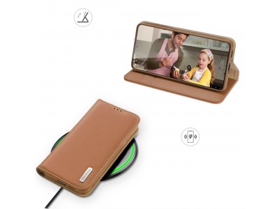Hivo Leather Case (hned�) � Luxusn� ochrann� puzdro z pravej ko�e pre Samsung Galaxy S23+