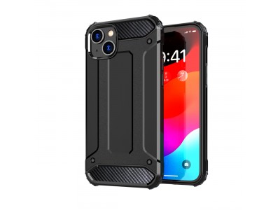 Hybrid Armor Defender (�ierna) - Odoln� ochrann� kryt (obal) na iPhone 15