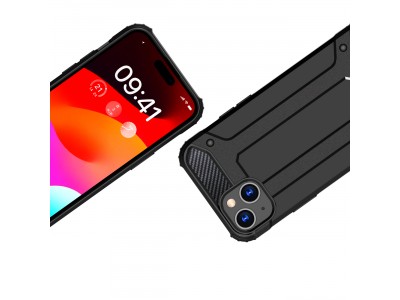 Hybrid Armor Defender (�ierna) - Odoln� ochrann� kryt (obal) na iPhone 15