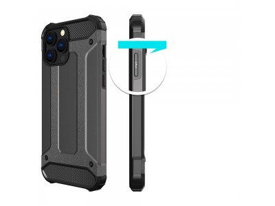 Hybrid Armor Defender (�ierny) - Odoln� ochrann� kryt (obal) na iPhone 13 Pro Max