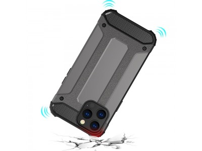 Hybrid Armor Defender (ern) - Odoln ochrann kryt (obal) na iPhone 14 Pro Max