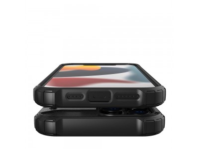 Hybrid Armor Defender (�ierny) - Odoln� ochrann� kryt (obal) na iPhone 14 Pro