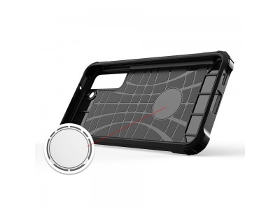 Hybrid Armor Defender (�ierny) - Odoln� ochrann� kryt (obal) na Samsung Galaxy S21 FE