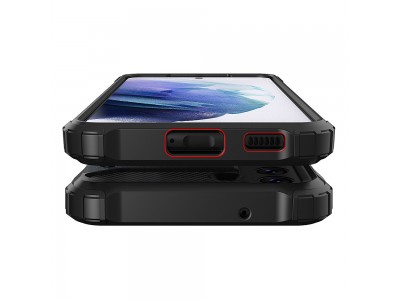 Hybrid Armor Defender (�ierny) - Odoln� ochrann� kryt (obal) na Samsung Galaxy S21 FE