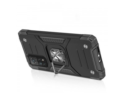 Hybrid Ring Defender (�ierny) - Odoln� kryt (obal) na Samsung Galaxy A72 4G / 5G